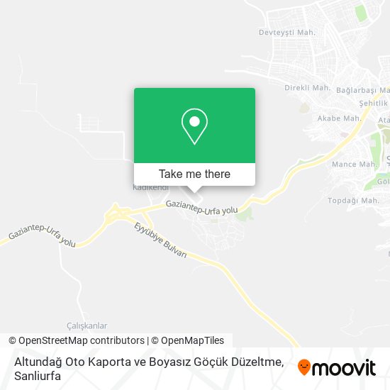 Altundağ Oto Kaporta ve Boyasız Göçük Düzeltme map