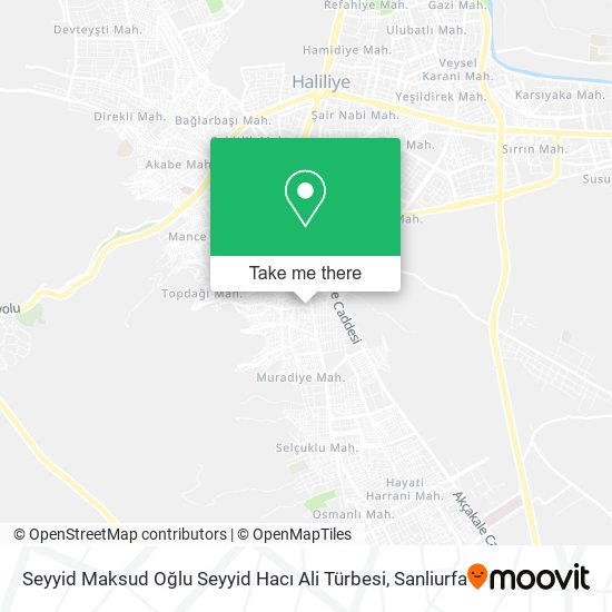 Seyyid Maksud Oğlu Seyyid Hacı Ali Türbesi map