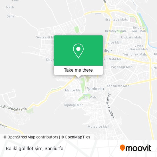 Balıklıgöl İletişim map