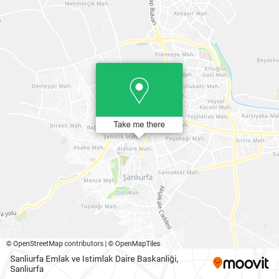 Sanliurfa Emlak ve Istimlak Daire Baskanliği map