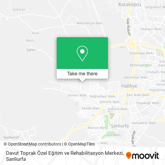 Davut Toprak Özel Eğitim ve Rehabilitasyon Merkezi map