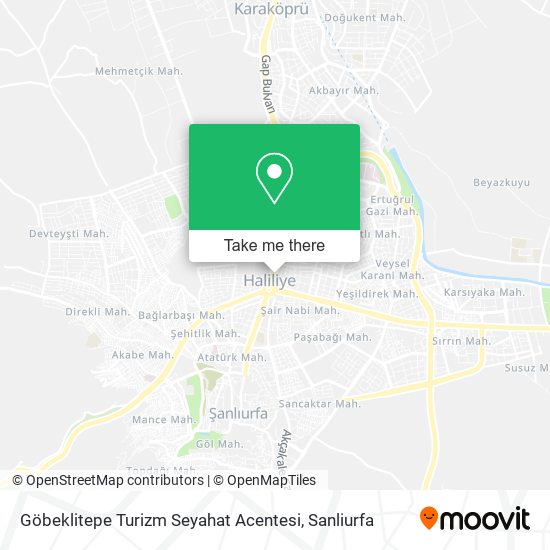 Göbeklitepe Turizm Seyahat Acentesi map
