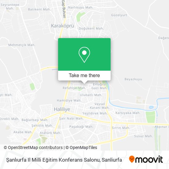 Şanlıurfa Il Milli Eğitim Konferans Salonu map