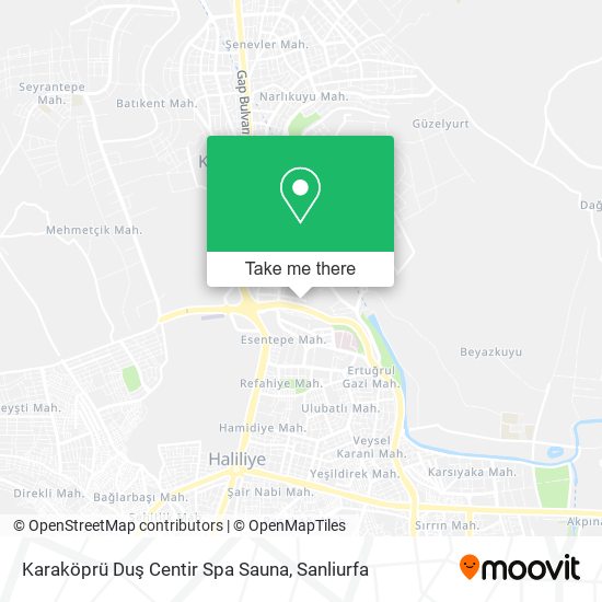 Karaköprü Duş Centir Spa Sauna map