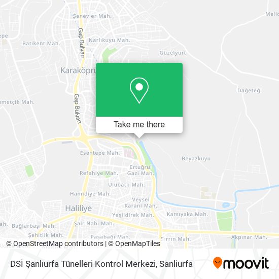 DSİ Şanlıurfa Tünelleri Kontrol Merkezi map