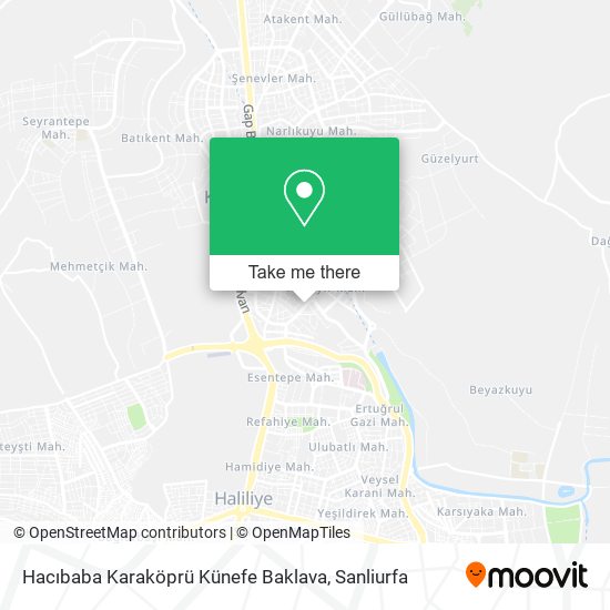 Hacıbaba Karaköprü Künefe Baklava map