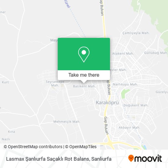 Lasmax Şanlıurfa Saçaklı Rot Balans map