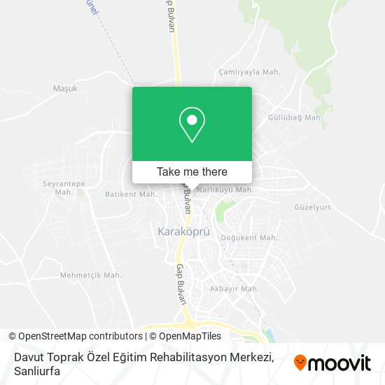 Davut Toprak Özel Eğitim Rehabilitasyon Merkezi map