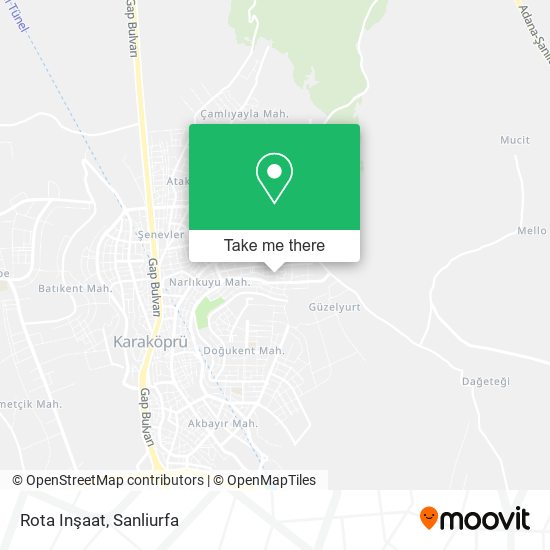 Rota Inşaat map