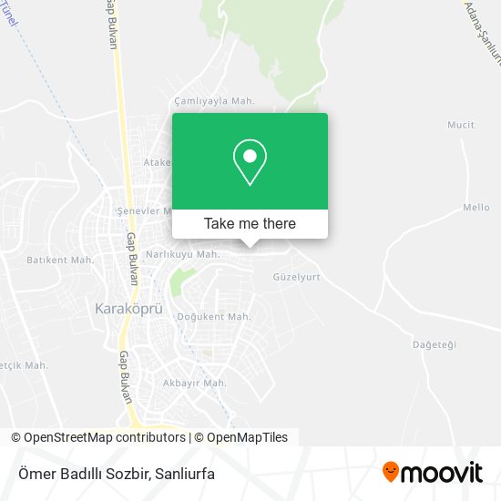 Ömer Badıllı Sozbir map