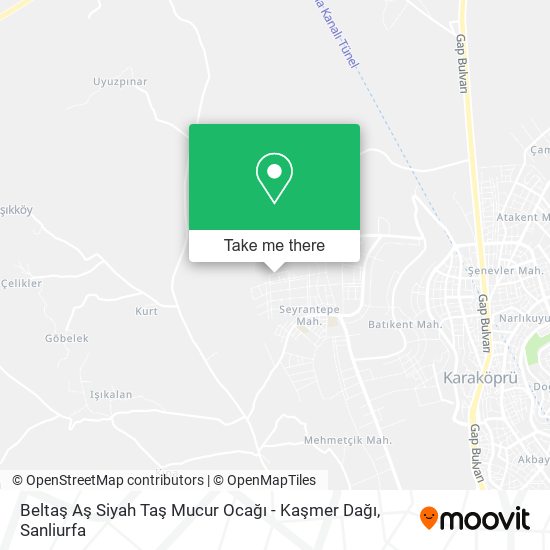 Beltaş Aş Siyah Taş Mucur Ocağı - Kaşmer Dağı map