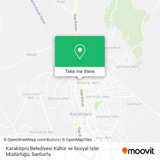 Karaköprü Belediyesi Kültür ve Sosyal İşler Müdürlüğü map