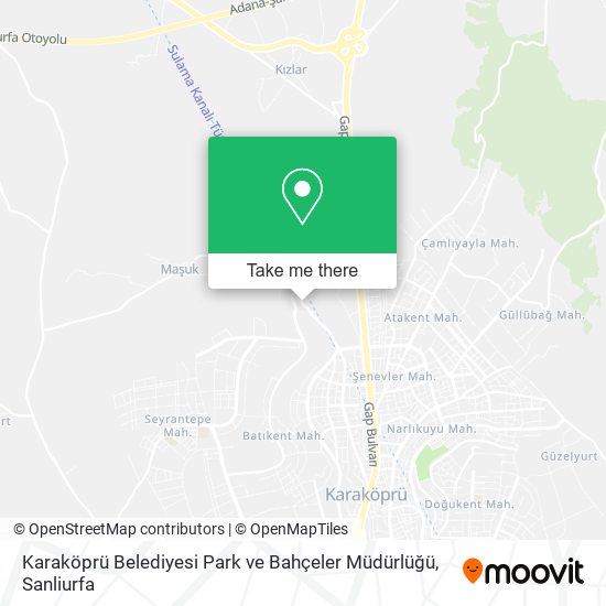 Karaköprü Belediyesi Park ve Bahçeler Müdürlüğü map