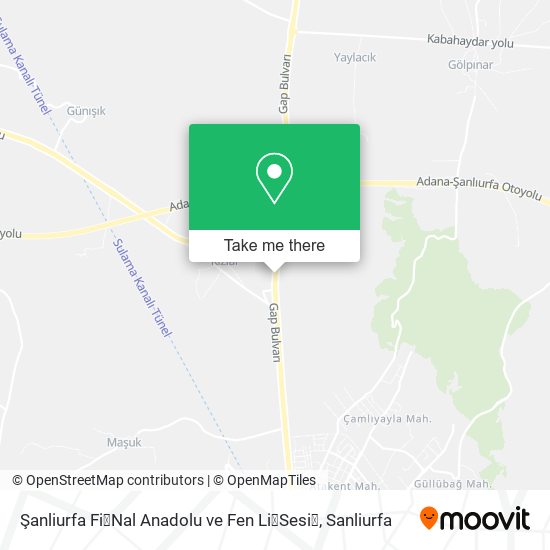 Şanliurfa Fi̇Nal Anadolu ve Fen Li̇Sesi̇ map