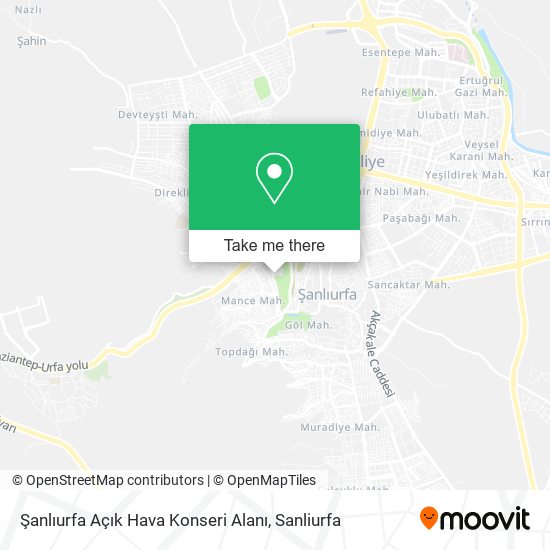 Şanlıurfa Açık Hava Konseri Alanı map