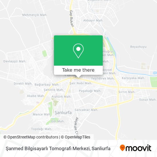 Şanmed Bilgisayarlı Tomografi Merkezi map