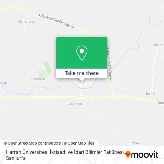 Harran Üniversitesi İktisadi ve İdari Bilimler Fakültesi map