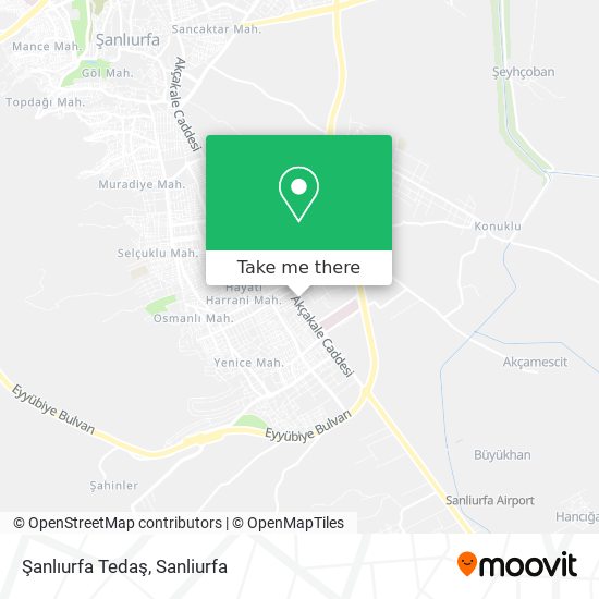 Şanlıurfa Tedaş map