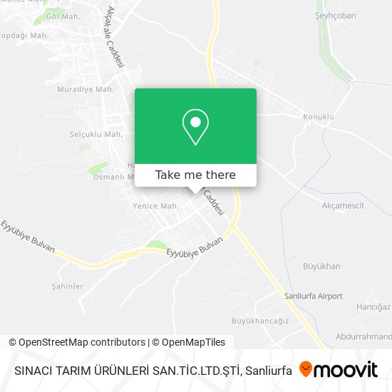 SINACI TARIM ÜRÜNLERİ SAN.TİC.LTD.ŞTİ map