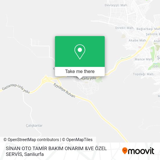 SİNAN OTO TAMİR BAKIM ONARIM &VE ÖZEL SERVİS map