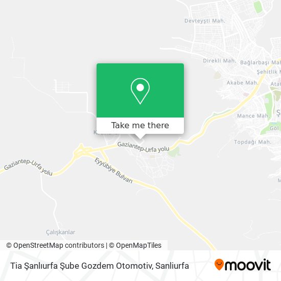Tia Şanlıurfa Şube Gozdem Otomotiv map