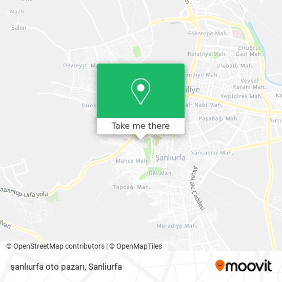 şanlıurfa oto pazarı map