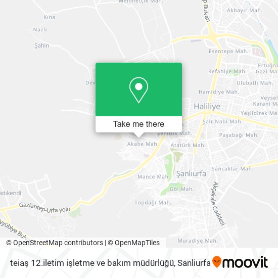 teiaş 12.iletim işletme ve bakım müdürlüğü map