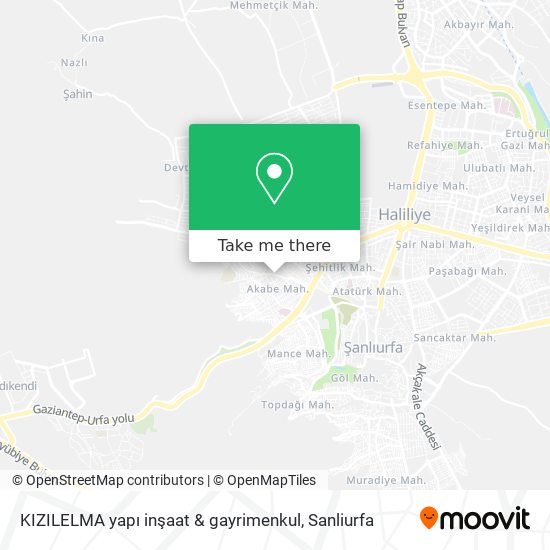 KIZILELMA yapı inşaat & gayrimenkul map