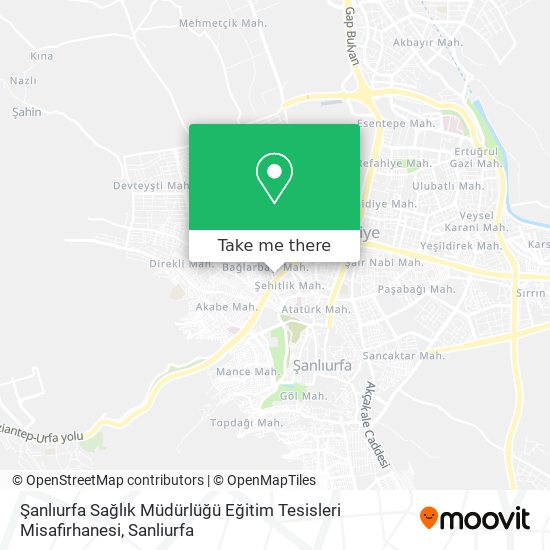 Şanlıurfa Sağlık Müdürlüğü Eğitim Tesisleri Misafirhanesi map