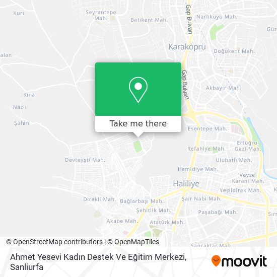 Ahmet Yesevi Kadın Destek Ve Eğitim Merkezi map
