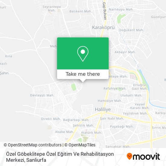 Özel Göbeklitepe Özel Eğitim Ve Rehabilitasyon Merkezi map