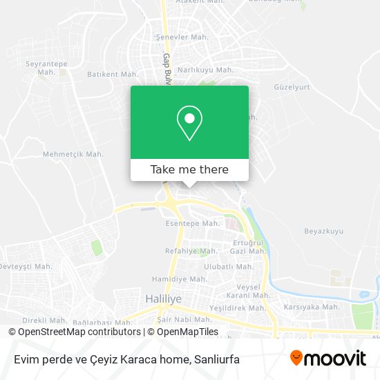 Evim perde ve Çeyiz Karaca home map