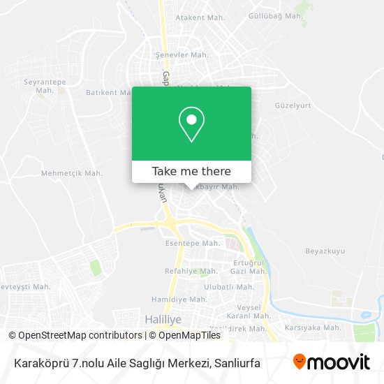 Karaköprü 7.nolu Aile Saglığı Merkezi map