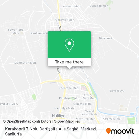 Karaköprü 7.Nolu Darüşşifa Aile Saglığı Merkezi map