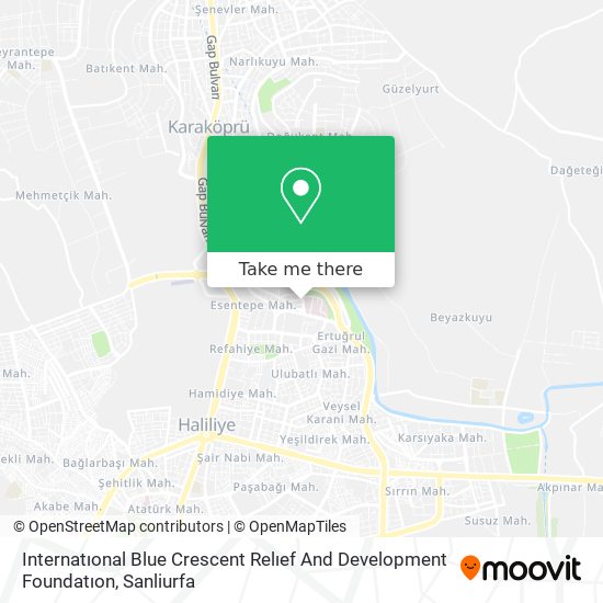 Internatıonal Blue Crescent Relıef And Development Foundatıon map