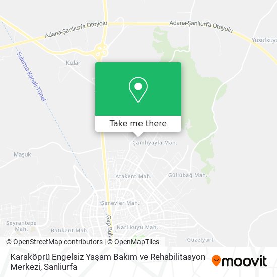 Karaköprü Engelsiz Yaşam Bakım ve Rehabilitasyon Merkezi map