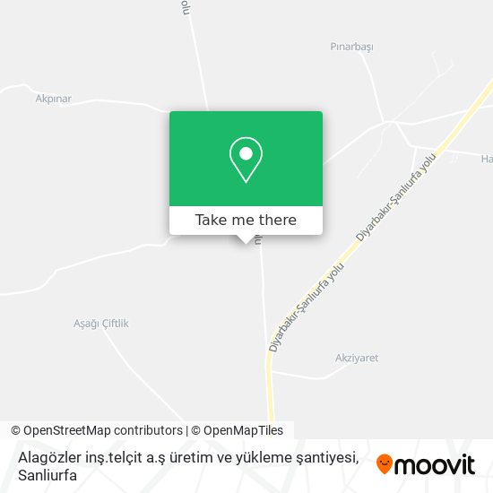 Alagözler inş.telçit a.ş üretim ve yükleme şantiyesi map