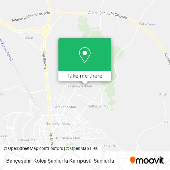 Bahçeşehir Koleji Şanlıurfa Kampüsü map