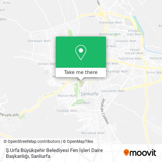 Ş.Urfa Büyükşehir Belediyesi Fen İşleri Daire Başkanlığı map