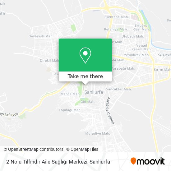 2 Nolu Tılfındır Aile Sağlığı Merkezi map
