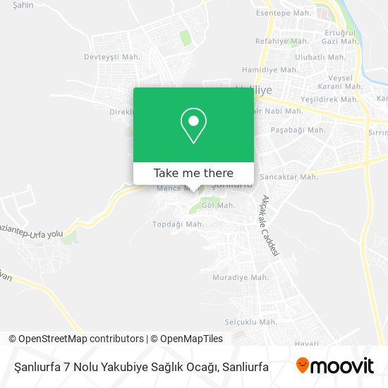 Şanlıurfa 7 Nolu Yakubiye Sağlık Ocağı map