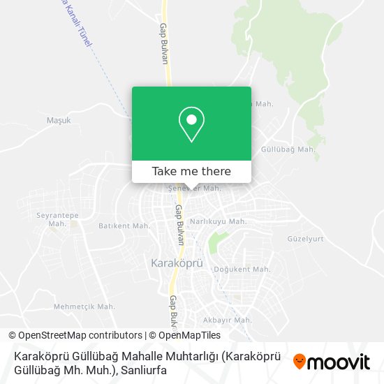Karaköprü Güllübağ Mahalle Muhtarlığı (Karaköprü Güllübağ Mh. Muh.) map