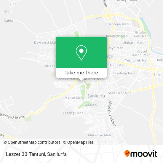 Lezzet 33 Tantuni map
