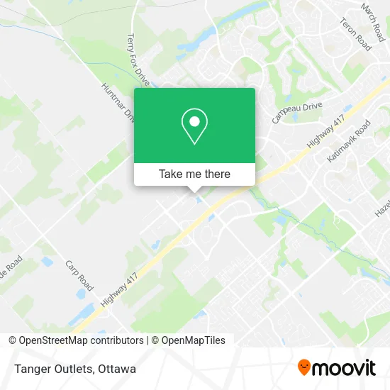 Tanger Outlet Kanata Map How To Get To Tanger Outlets In Ottawa By Bus?