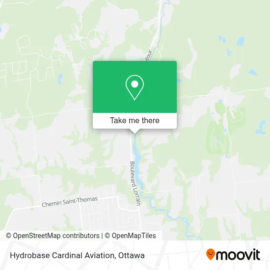 Hydrobase Cardinal Aviation map