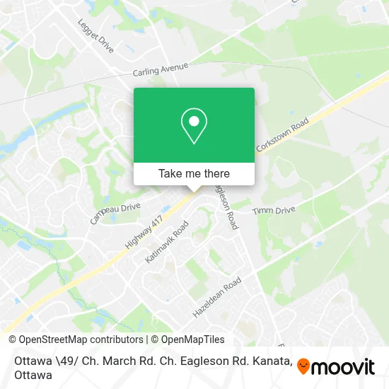 Ottawa \49/ Ch. March Rd. Ch. Eagleson Rd. Kanata map