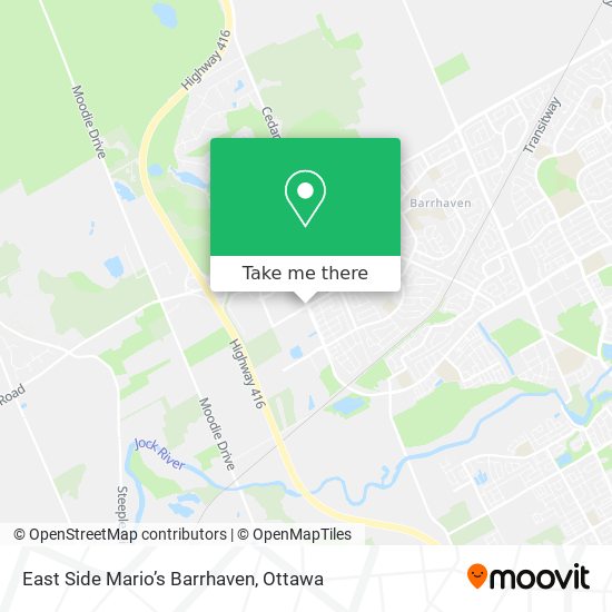 East Side Mario’s Barrhaven plan