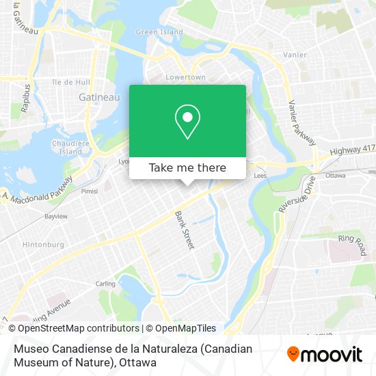 Museo Canadiense de la Naturaleza (Canadian Museum of Nature) map