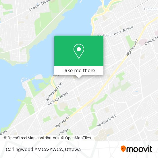 Carlingwood YMCA-YWCA map