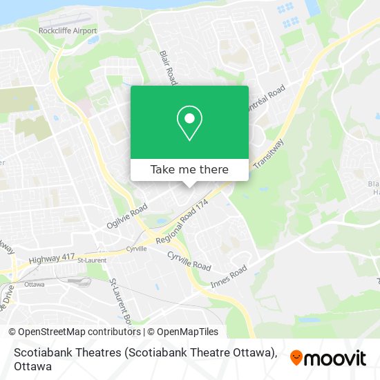 Scotiabank Theatres (Scotiabank Theatre Ottawa) map